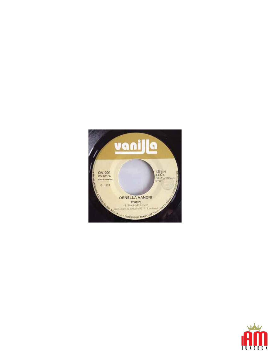 Stupidi [Ornella Vanoni] - Vinyl 7", 45 RPM [product.brand] 1 - Shop I'm Jukebox 