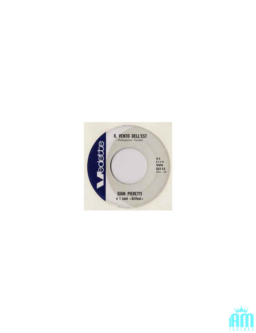 Il Vento Dell'Est [Gian Pieretti] - Vinyl 7", 45 RPM, Single [product.brand] 1 - Shop I'm Jukebox 