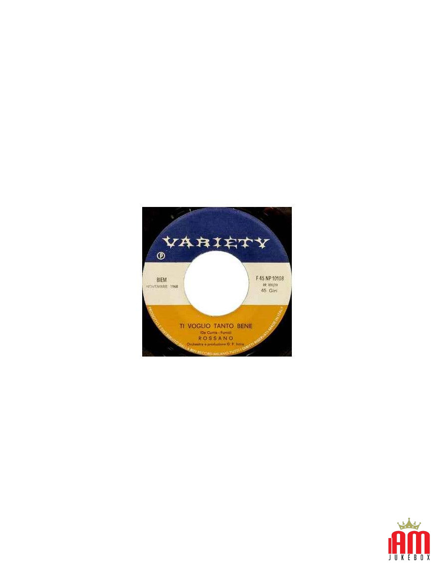 I Love You So Much Chronicle Of A Love [Rossano] - Vinyl 7", 45 RPM [product.brand] 1 - Shop I'm Jukebox 