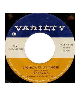 I Love You So Much Chronicle Of A Love [Rossano] – Vinyl 7", 45 RPM [product.brand] 1 - Shop I'm Jukebox 