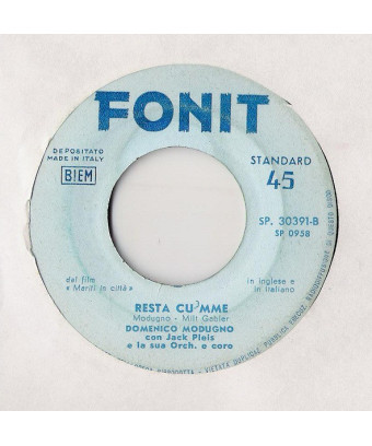 Io [Domenico Modugno] – Vinyl 7", 45 RPM [product.brand] 1 - Shop I'm Jukebox 