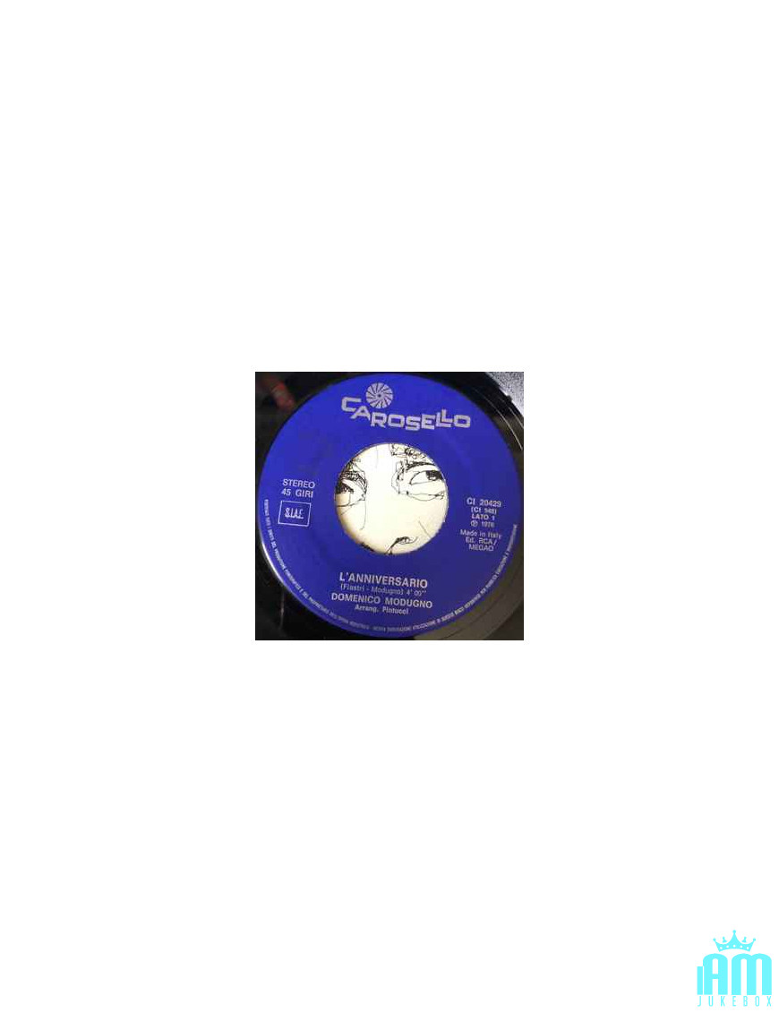 L'Anniversario [Domenico Modugno] - Vinyl 7", 45 RPM [product.brand] 1 - Shop I'm Jukebox 