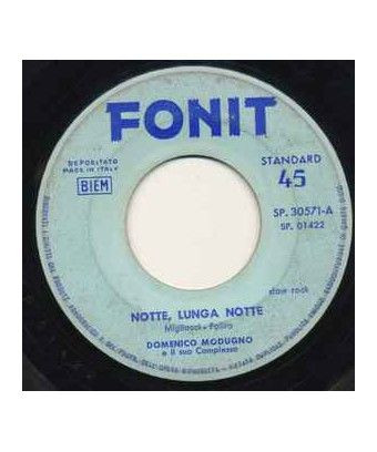 Night, Long Night [Domenico Modugno E Il Suo Complesso] – Vinyl 7", 45 RPM, Single [product.brand] 1 - Shop I'm Jukebox 