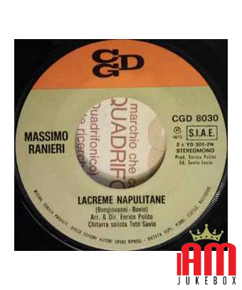 'O Surdato 'Nnammurato [Massimo Ranieri] – Vinyl 7", 45 RPM