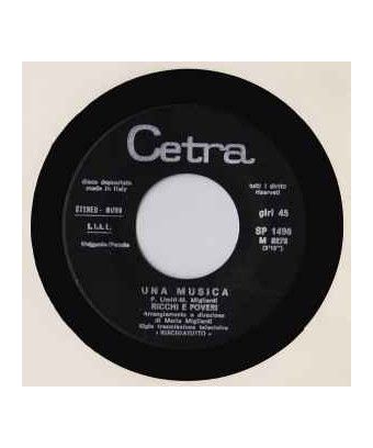 Una Musica [Ricchi E Poveri] - Vinyl 7", 45 RPM [product.brand] 1 - Shop I'm Jukebox 