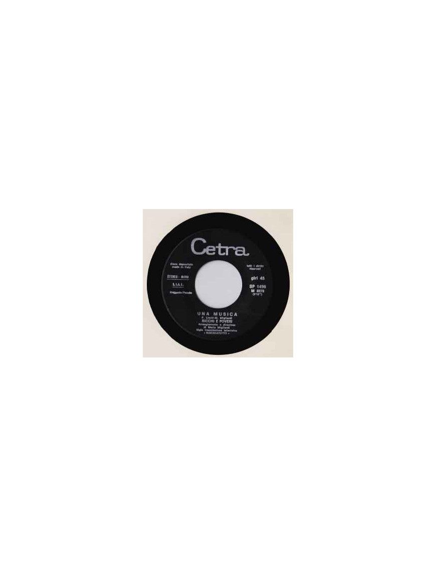 Una Musica [Ricchi E Poveri] - Vinyl 7", 45 RPM [product.brand] 1 - Shop I'm Jukebox 