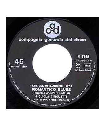 Blues romantique [Gigliola Cinquetti] - Vinyle 7", 45 TR/MIN