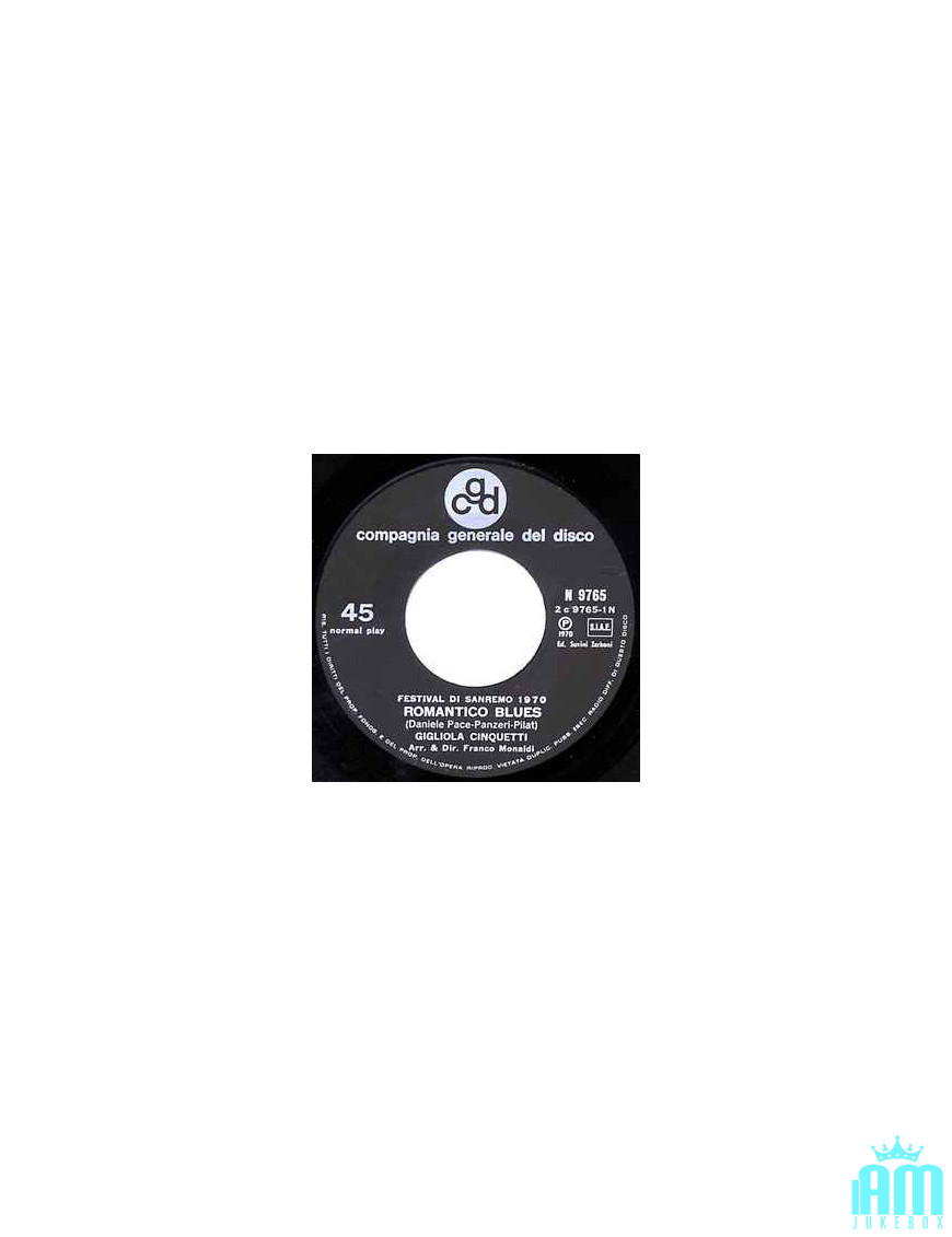 Romantic Blues [Gigliola Cinquetti] – Vinyl 7", 45 RPM [product.brand] 1 - Shop I'm Jukebox 