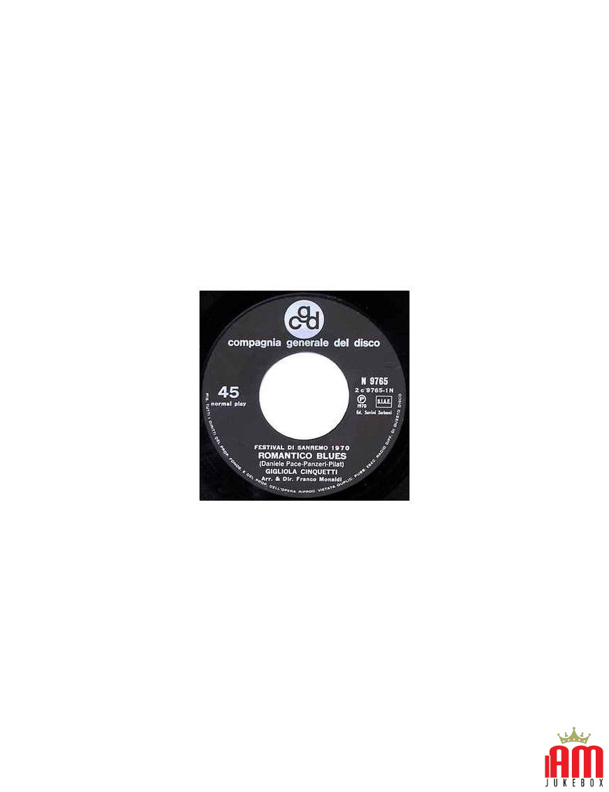 Romantico Blues [Gigliola Cinquetti] - Vinyl 7", 45 RPM [product.brand] 1 - Shop I'm Jukebox 