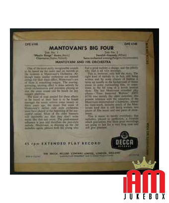 Mantovani's Big Four [Mantovani And His Orchestra] – Vinyl 7", 45 RPM, EP, Neuauflage [product.brand] 1 - Shop I'm Jukebox 