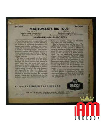 Mantovani's Big Four [Mantovani And His Orchestra] - Vinyl 7", 45 RPM, EP, Reissue [product.brand] 1 - Shop I'm Jukebox 