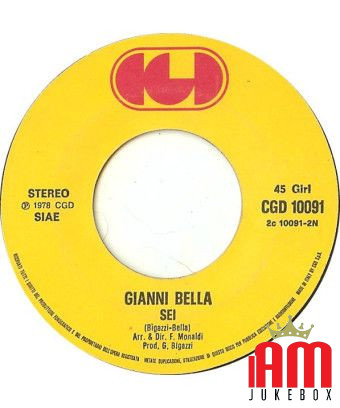 Nein [Gianni Bella] – Vinyl 7", 45 RPM, Stereo [product.brand] 1 - Shop I'm Jukebox 