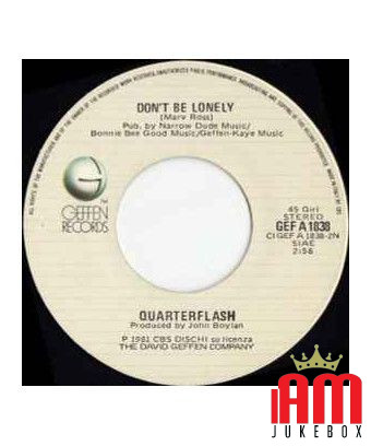 Harden My Heart [Quarterflash] – Vinyl 7", 45 RPM, Stereo [product.brand] 1 - Shop I'm Jukebox 