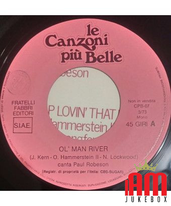 Ol' Man River Can't Help Lovin' That Man [Paul Robeson,...] - Vinyl 7", 45 RPM [product.brand] 1 - Shop I'm Jukebox 