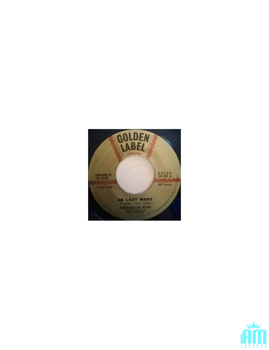 Oh Lady Mary Agata [Rossana De Ross,...] – Vinyl 7", 45 RPM [product.brand] 1 - Shop I'm Jukebox 