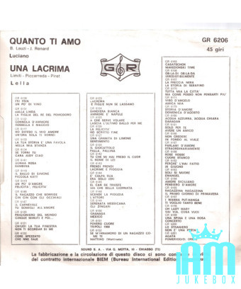 Combien je t'aime une larme [Various] - Vinyl 7", Single [product.brand] 1 - Shop I'm Jukebox 