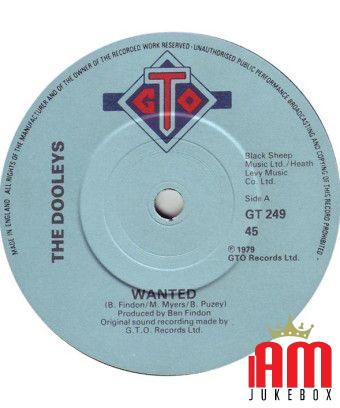 Wanted [The Dooleys] - Vinyle 7", 45 tours, single [product.brand] 1 - Shop I'm Jukebox 