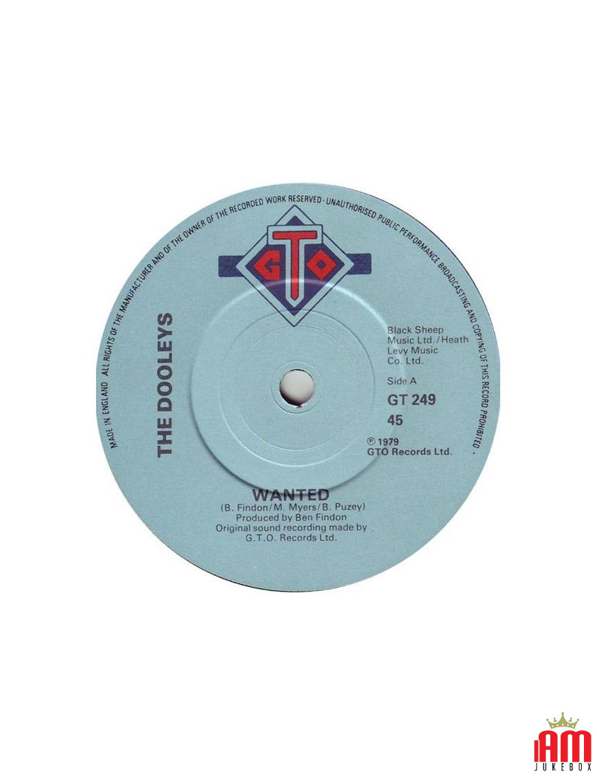 Wanted [The Dooleys] - Vinyl 7", 45 RPM, Single [product.brand] 1 - Shop I'm Jukebox 