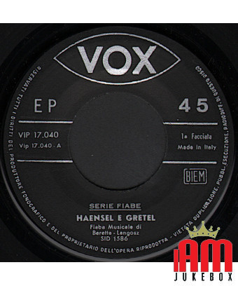 Haensel And Gretel [Ignazio Colnaghi] - Vinyl 7", 45 RPM, EP