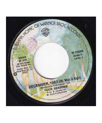 December, 1963 (Oh, What A Night) [The Four Seasons] - Vinyl 7", 45 RPM, Single, Stereo [product.brand] 1 - Shop I'm Jukebox 