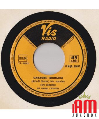 Zappatore Canzone 'Mbriaca [Enzo Romagnoli] - Vinyl 7", 45 RPM [product.brand] 1 - Shop I'm Jukebox 