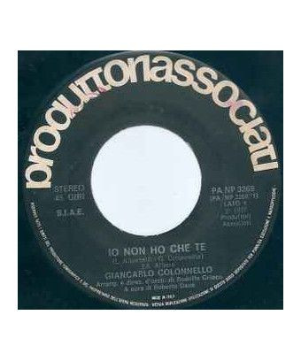 Je n'ai que toi depuis trop longtemps [Giancarlo Colonnello] - Vinyl 7", 45 RPM [product.brand] 1 - Shop I'm Jukebox 