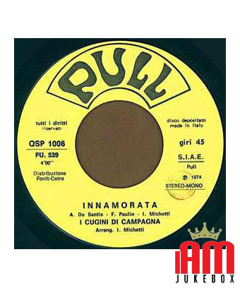 Innamorata [I Cugini Di Campagna] - Vinyle 7", 45 tours [product.brand] 1 - Shop I'm Jukebox 