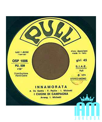Innamorata [I Cugini Di Campagna] – Vinyl 7", 45 RPM [product.brand] 1 - Shop I'm Jukebox 