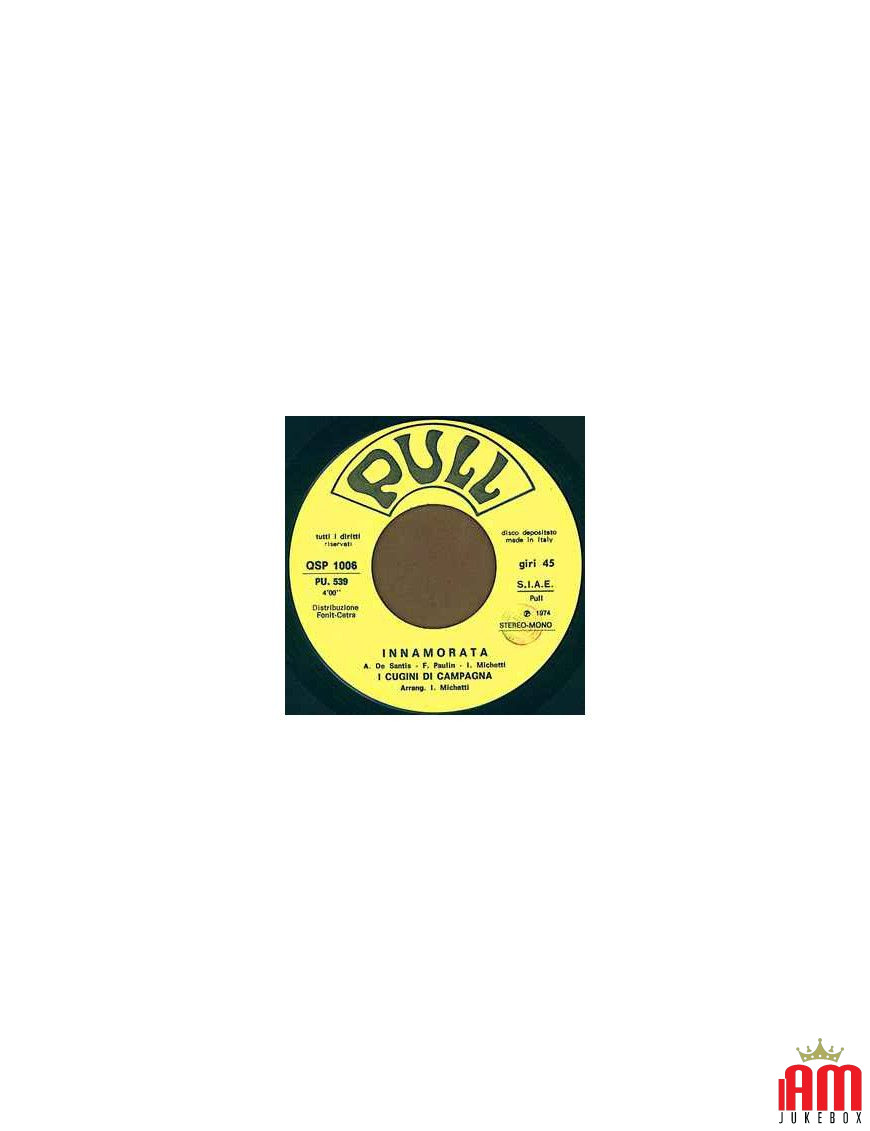 Innamorata [I Cugini Di Campagna] - Vinyl 7", 45 RPM [product.brand] 1 - Shop I'm Jukebox 