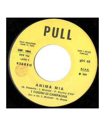 Anima Mia [I Cugini Di Campagna] - Vinyle 7", 45 TR/MIN [product.brand] 1 - Shop I'm Jukebox 