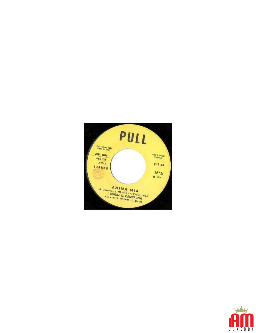 Anima Mia [I Cugini Di Campagna] – Vinyl 7", 45 RPM [product.brand] 1 - Shop I'm Jukebox 