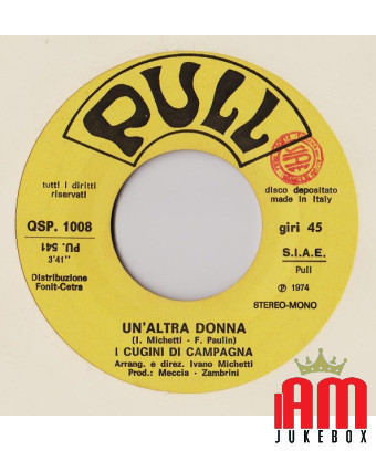 Another Woman [I Cugini Di Campagna] – Vinyl 7", 45 RPM [product.brand] 1 - Shop I'm Jukebox 