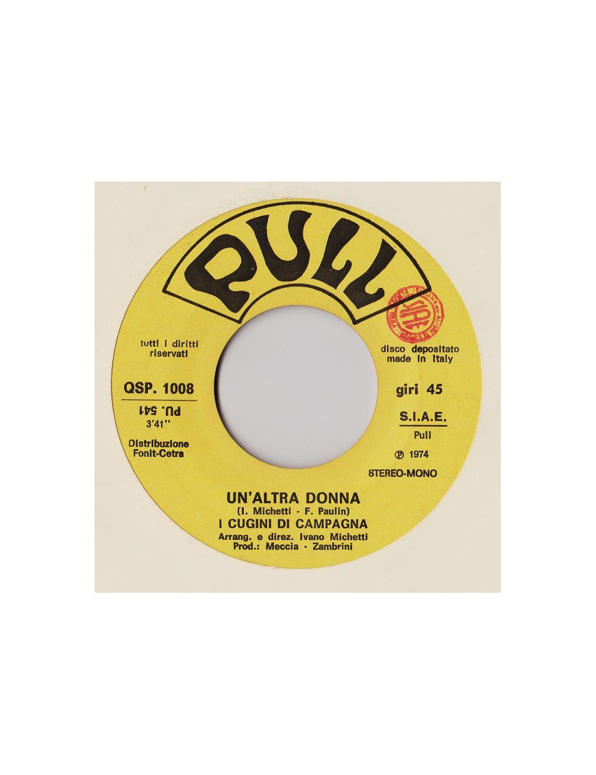 Another Woman [I Cugini Di Campagna] – Vinyl 7", 45 RPM [product.brand] 1 - Shop I'm Jukebox 