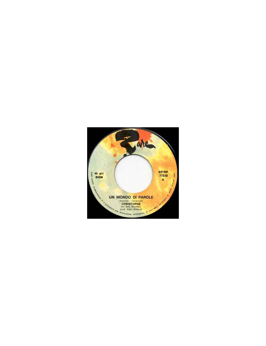 Eine Welt voller Worte, Geschichten über dich [Christophe] – Vinyl 7", 45 RPM [product.brand] 1 - Shop I'm Jukebox 
