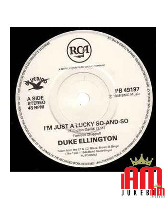 Je suis juste un tel chanceux [Duke Ellington] - Vinyl 7", 45 RPM, Single