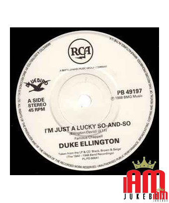 Je suis juste un tel chanceux [Duke Ellington] - Vinyl 7", 45 RPM, Single [product.brand] 1 - Shop I'm Jukebox 