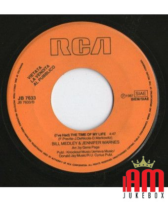 Come A Vivere Con Me (I've Had) The Time Of My Life [Luca Carboni,...] - Vinyl 7", 45 RPM, Jukebox [product.brand] 1 - Shop I'm 