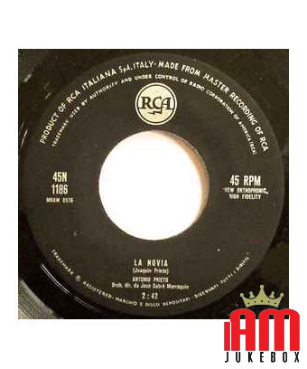 La Novia [Antonio Prieto] – Vinyl 7", 45 RPM [product.brand] 1 - Shop I'm Jukebox 