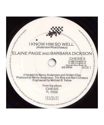 Je le connais si bien [Elaine Paige,...] - Vinyl 7", 45 RPM, Single