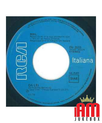 Oggi Mi Apri Le Braccia Da Lei [Mal] - Vinyl 7", 45 RPM, Stereo [product.brand] 1 - Shop I'm Jukebox 