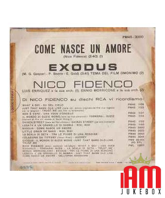 Come Nasce Un Amore [Nico Fidenco] - Vinyl 7", 45 RPM, Mono [product.brand] 1 - Shop I'm Jukebox 