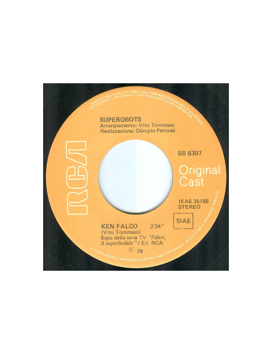 Ken Falco [Superobots] - Vinyl 7", 45 RPM, Single, Stereo [product.brand] 1 - Shop I'm Jukebox 