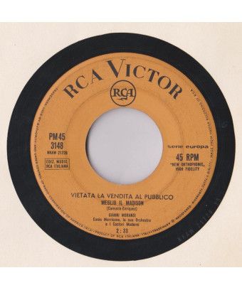 Have Your Mom Send You To Get The Milk [Gianni Morandi] - Vinyl 7", 45 RPM, Jukebox, Mono [product.brand] 1 - Shop I'm Jukebox 