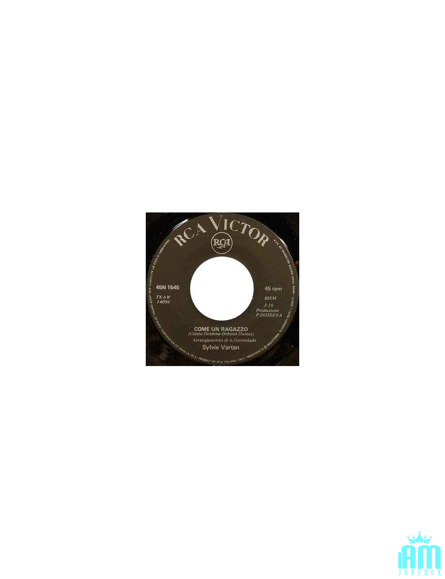 Comme un garçon [Sylvie Vartan] - Vinyle 7", 45 tours [product.brand] 1 - Shop I'm Jukebox 