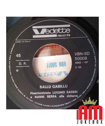Arrosciada Sarda Ballu Cabillu [Luigino Saderi,...] – Vinyl 7", 45 RPM [product.brand] 1 - Shop I'm Jukebox 