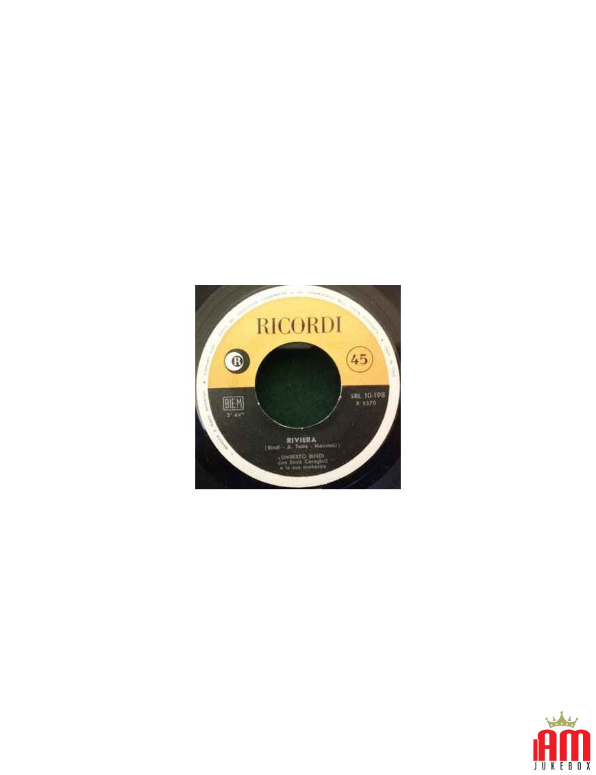 Riviera [Umberto Bindi] – Vinyl 7", 45 RPM [product.brand] 1 - Shop I'm Jukebox 