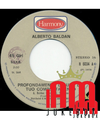 Deeply Disappointed By Your Behavior [Alberto Baldan Bembo] - Vinyl 7", 45 RPM [product.brand] 1 - Shop I'm Jukebox 