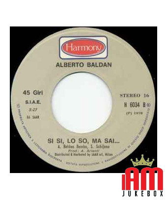 Deeply Disappointed By Your Behavior [Alberto Baldan Bembo] - Vinyl 7", 45 RPM [product.brand] 1 - Shop I'm Jukebox 