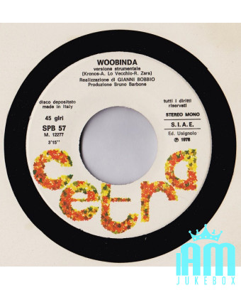 Woobinda [Riccardo Zara,...] – Vinyl 7", 45 RPM [product.brand] 1 - Shop I'm Jukebox 