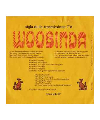 Woobinda [Riccardo Zara,...] - Vinyle 7", 45 Tours [product.brand] 1 - Shop I'm Jukebox 
